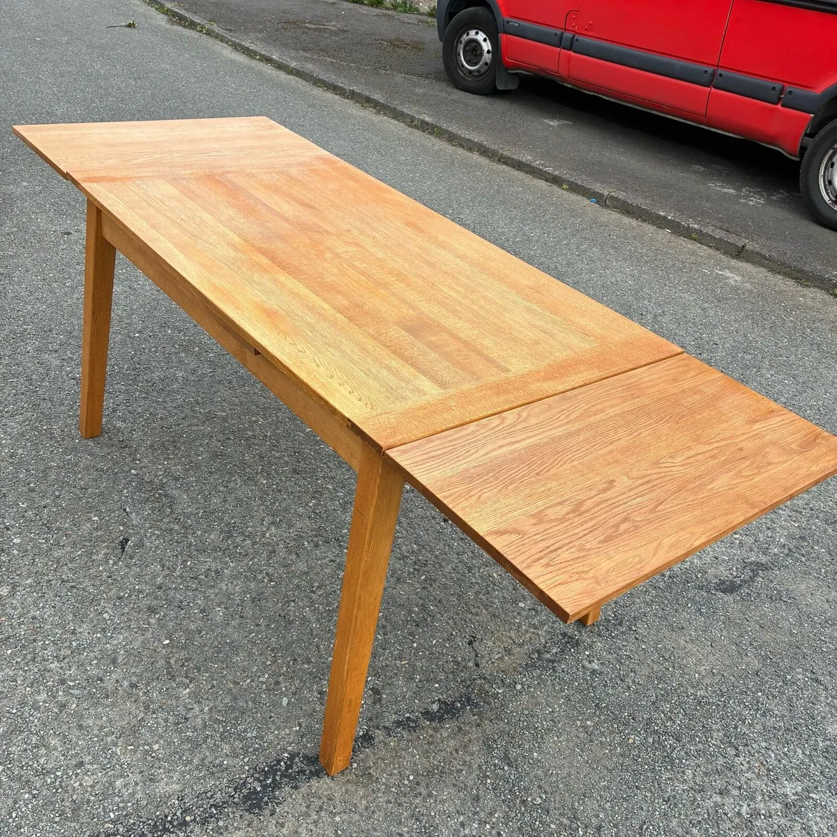 4 Fab Solid Oak chairs & Extending Table - Image 4