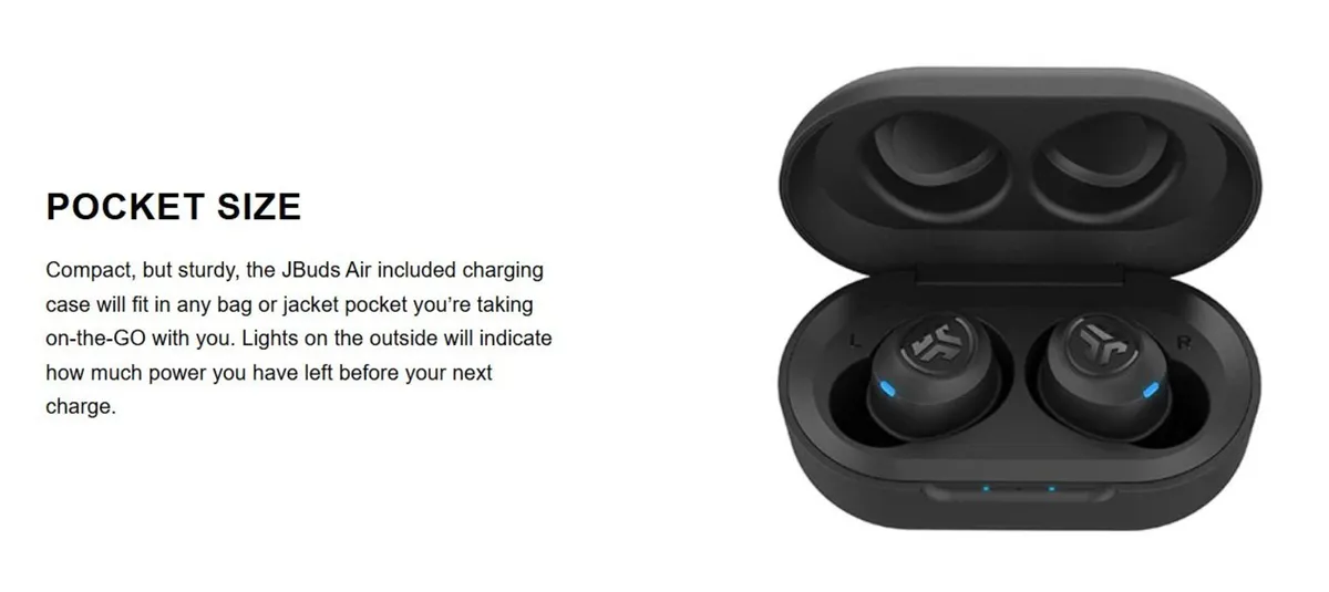 JLab JBuds Air True Wireless Earbuds - Image 3