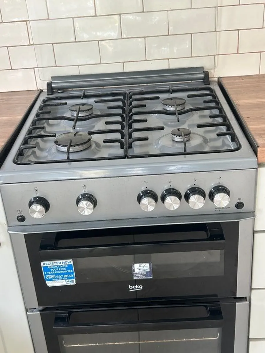 Beko Double Oven Gas Cooker - Image 1