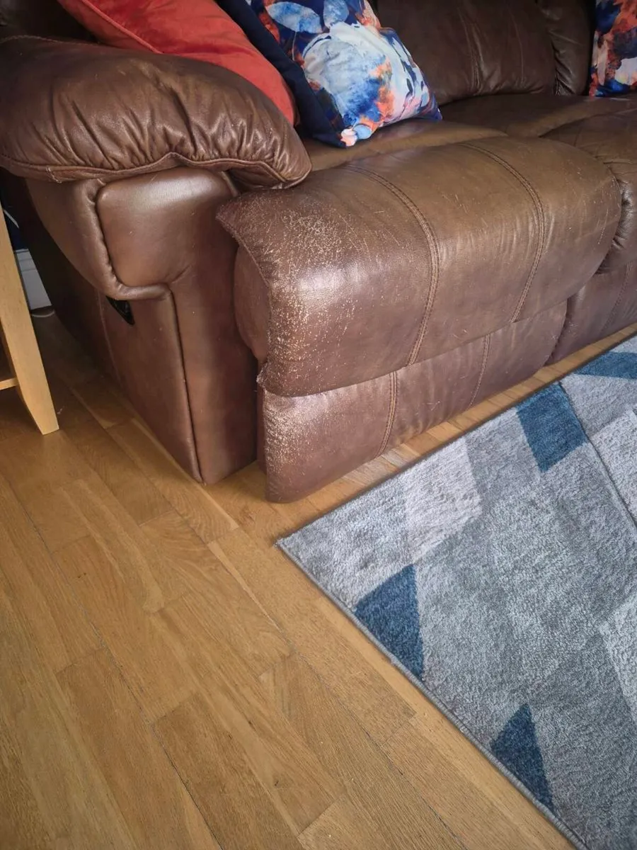 Leather Recliner Sofa - Image 3