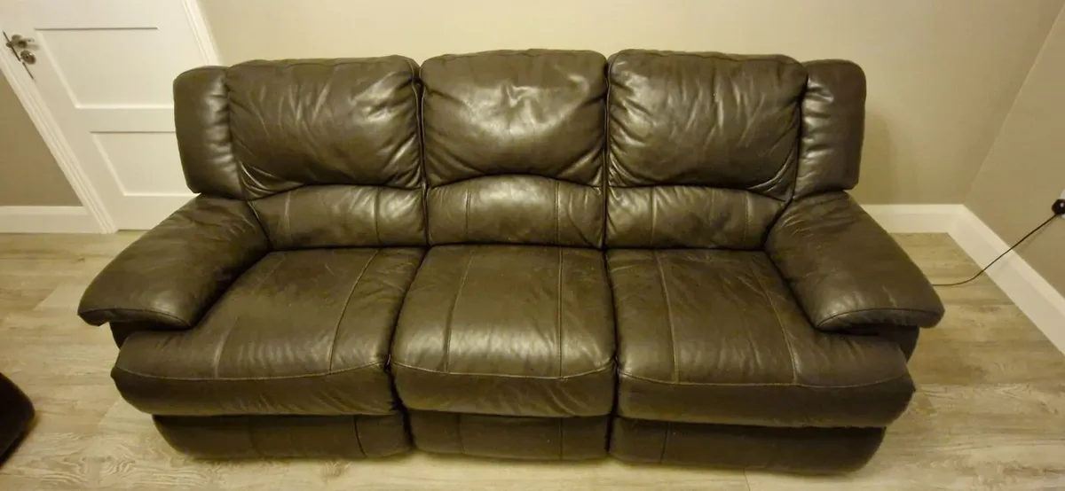 Leather Sofa (2 + 3 Seater) - Image 1