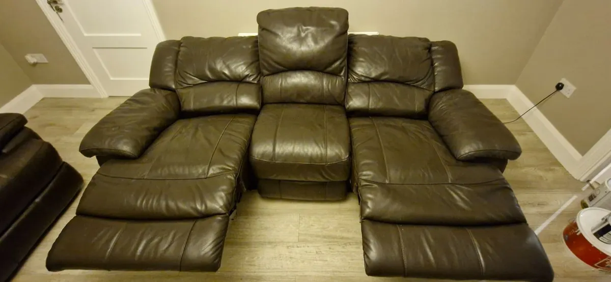 Leather Sofa (2 + 3 Seater) - Image 2