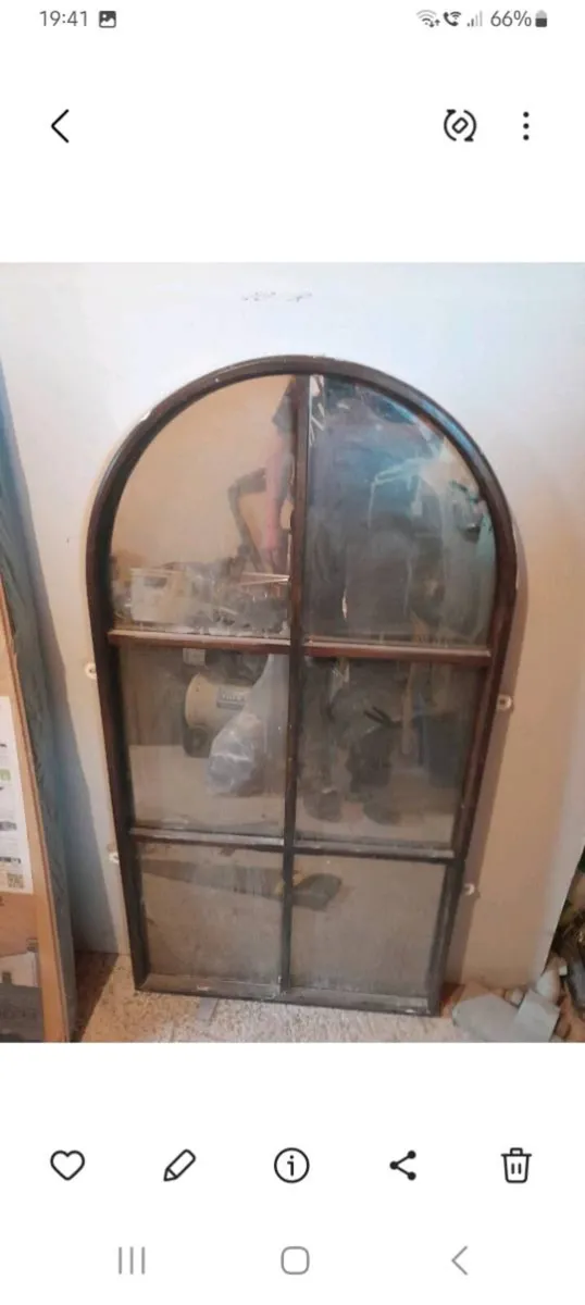 Antique  mahogany mirror