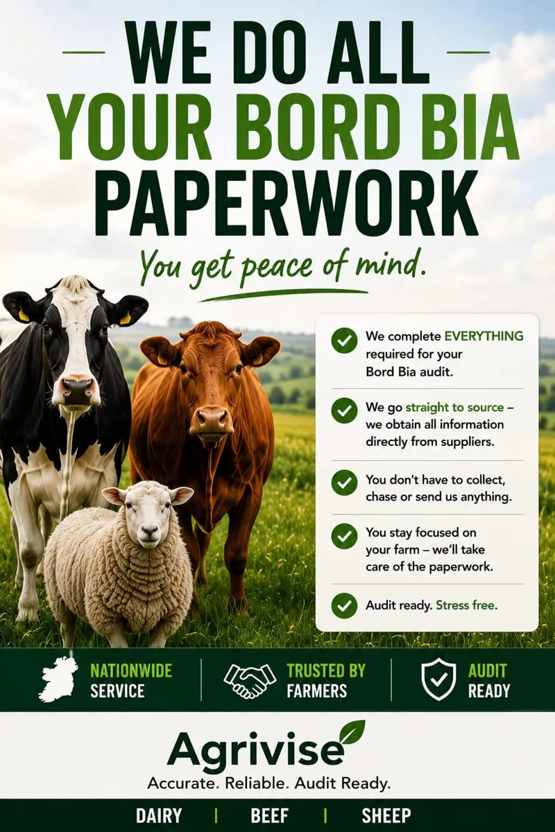 Bord Bia Audit Paperwork Prep-Dairy, Beef & Sheep - Image 1