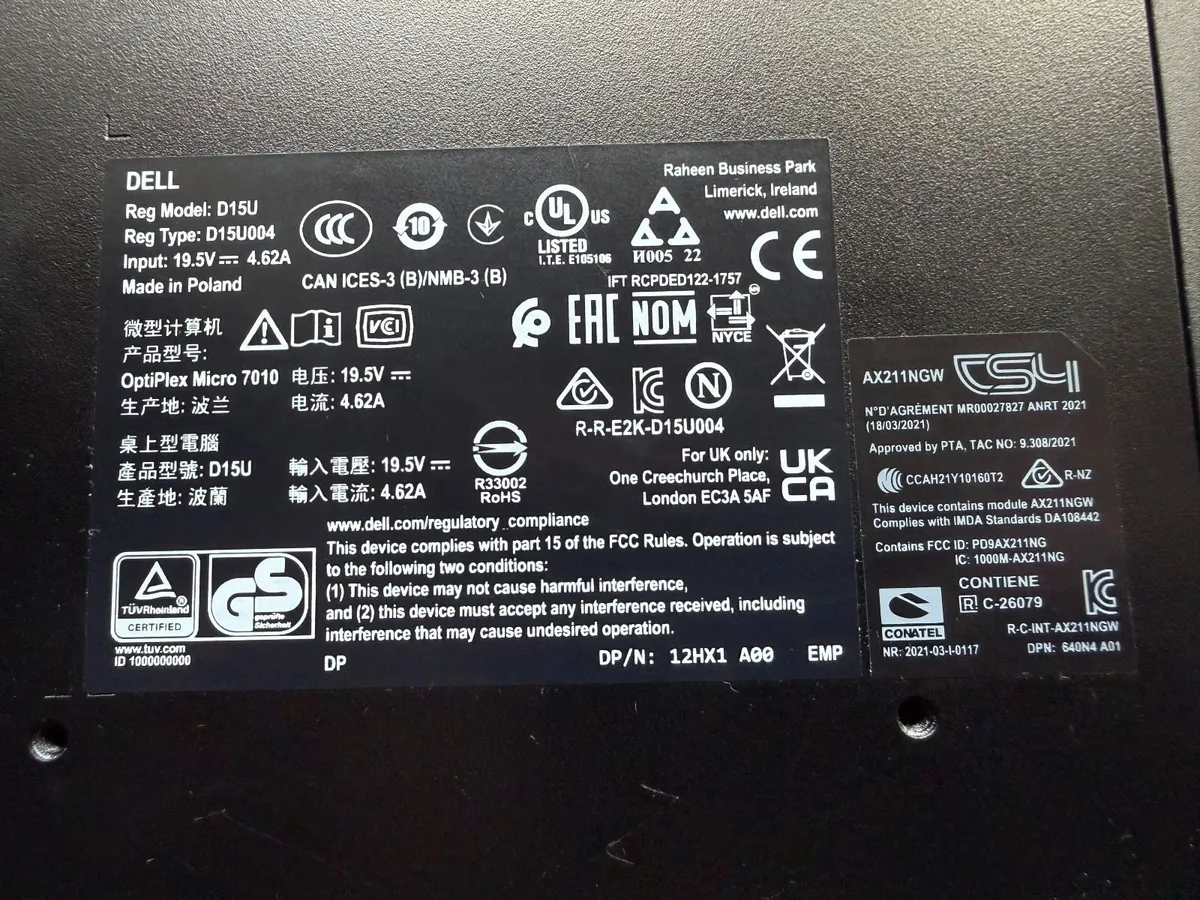 Dell OptiPlex Micro 7010, i3-13100T, 8GB RAM 256GB - Image 4