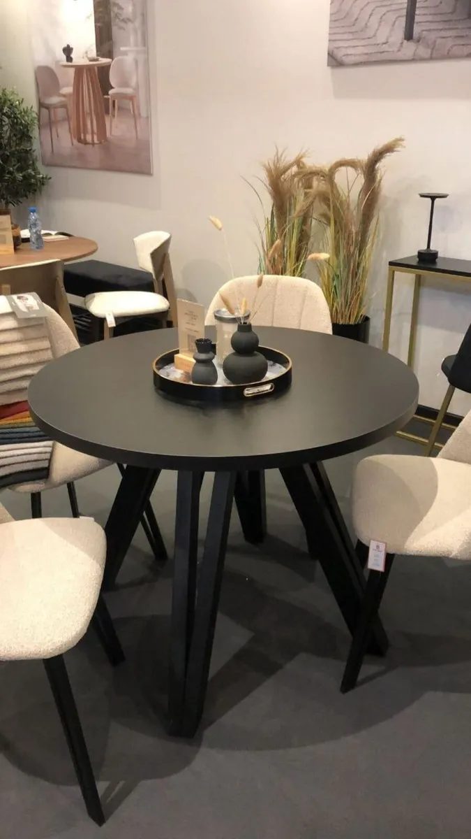 Marco Modern Extendable Round Dining Table 100-140 - Image 4
