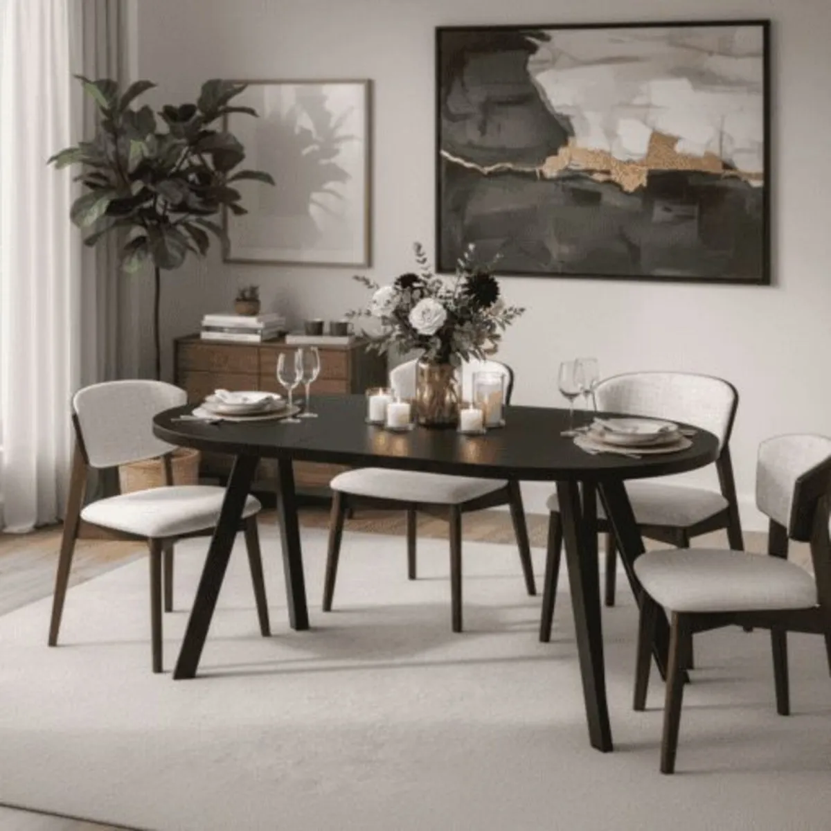 Marco Modern Extendable Round Dining Table 100-140 - Image 3