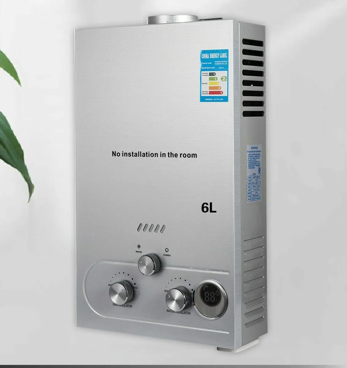 Propane Tankless Water Heater 6L Instant Hot Water - Image 2