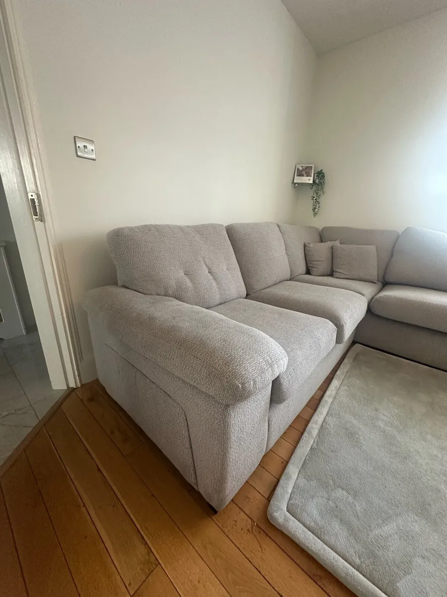 Grey L couch Sofa - Image 2