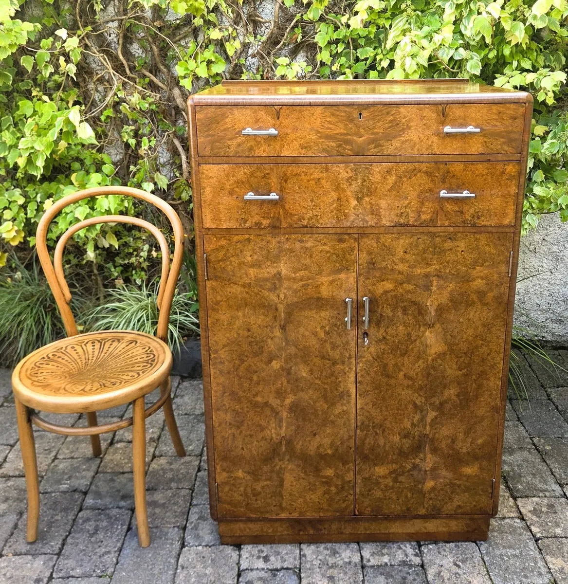 Heals Art Deco Walnut Cabinet- Circa 1930 - Image 3