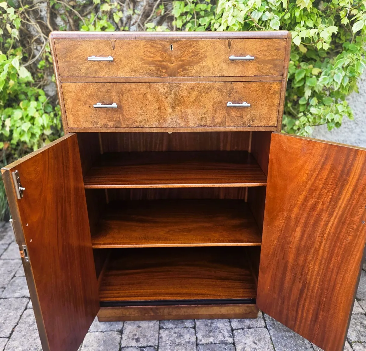 Heals Art Deco Walnut Cabinet- Circa 1930 - Image 4