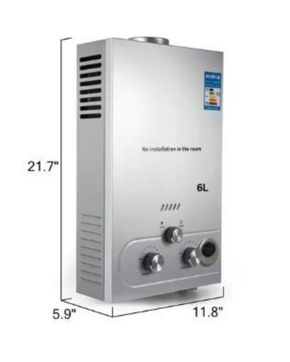 6L Gas Water Heater LPG Instant Hot Water System - Image 1