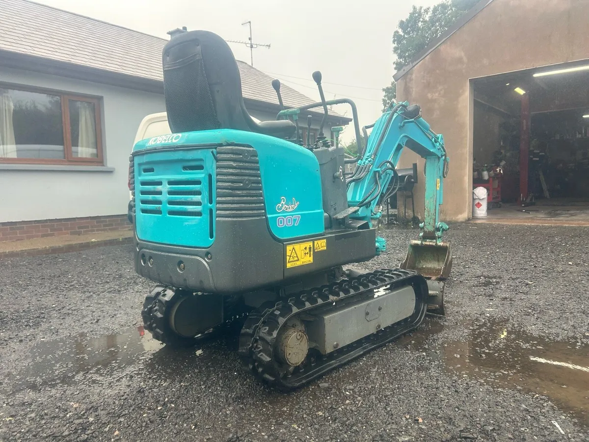 Kobelco Sk007 Mini digger 1379 Hours - Image 1