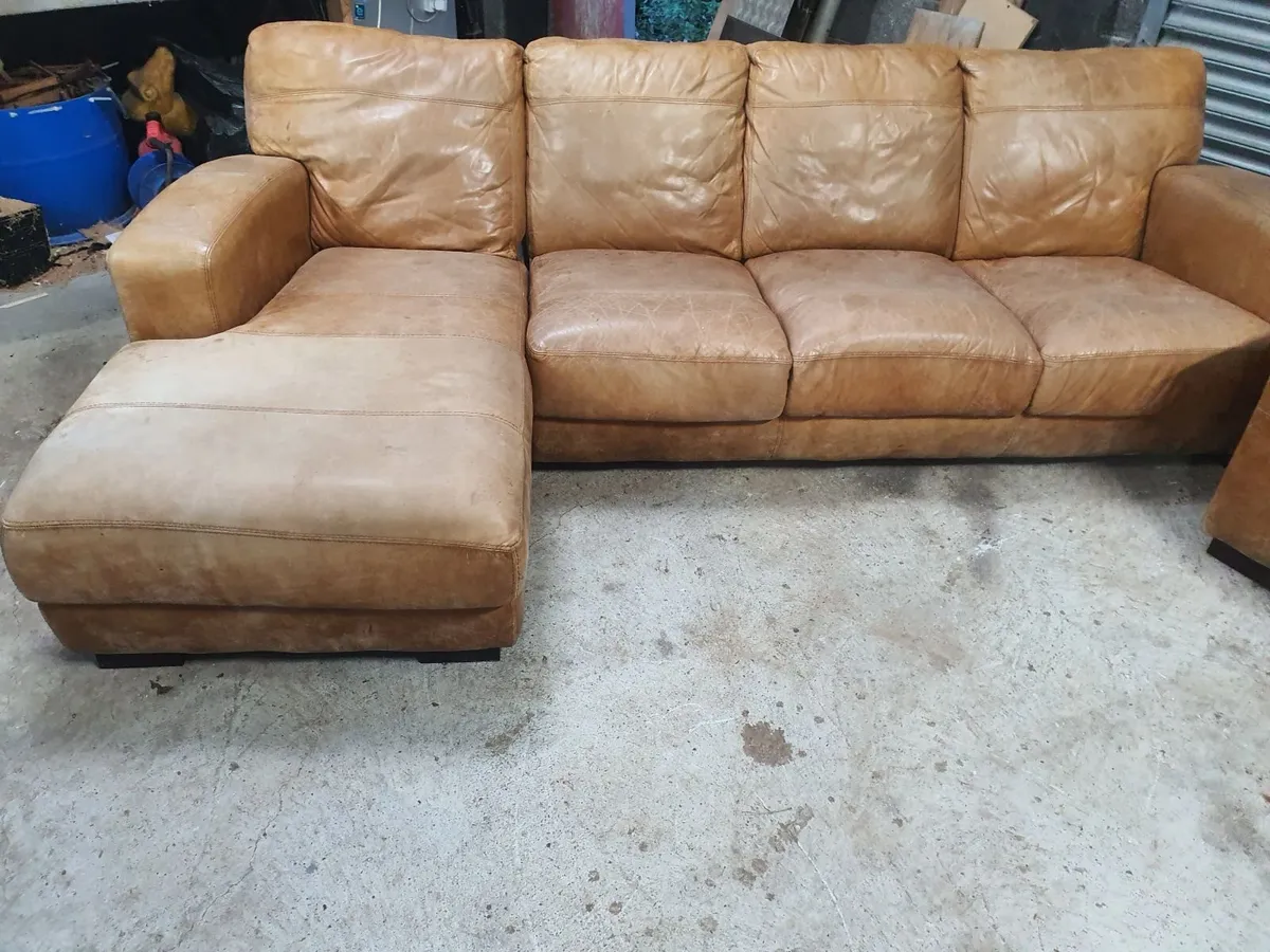 Leather Couch for Sale - Image 1