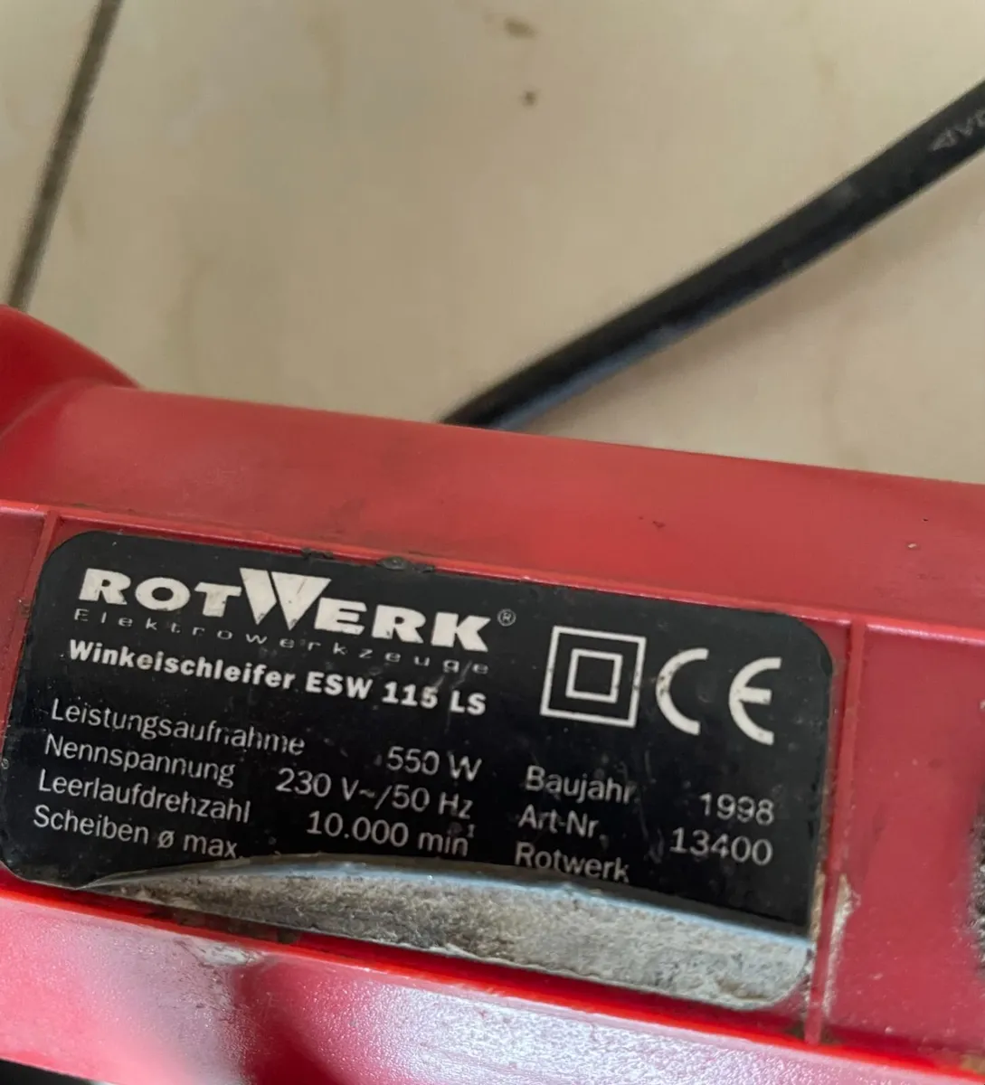 Rotwerk Winkelschleifer ESW 115 LS (angle grinder) - Image 2