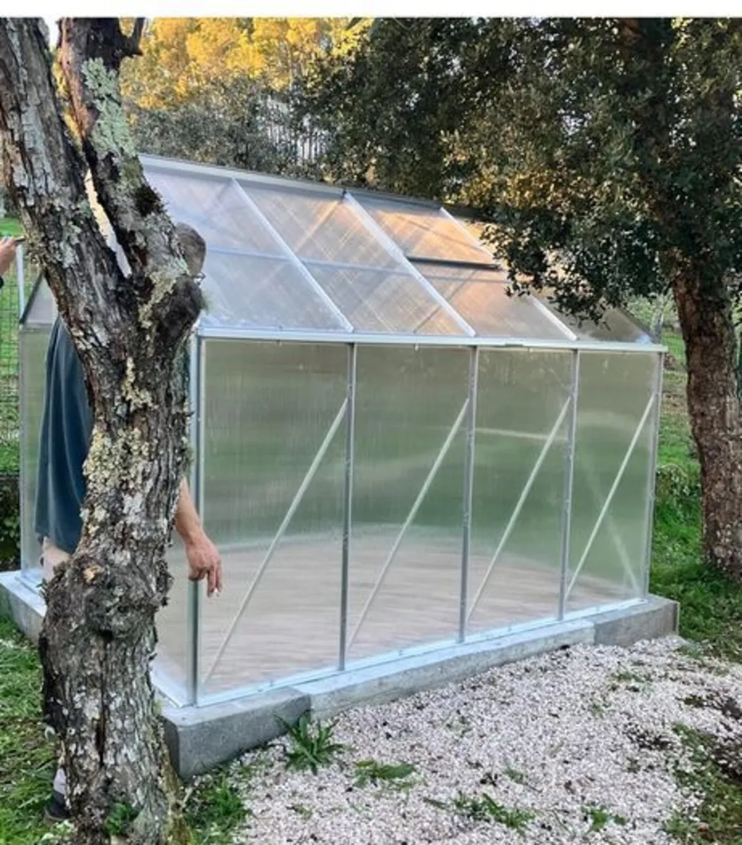 Aluminium  Greenhouse  8.2ft × 6.2ft Walk-In - Image 4