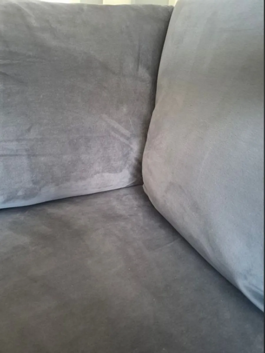 Modern Grey Velvet Corner L-Shape Sofa - Image 3