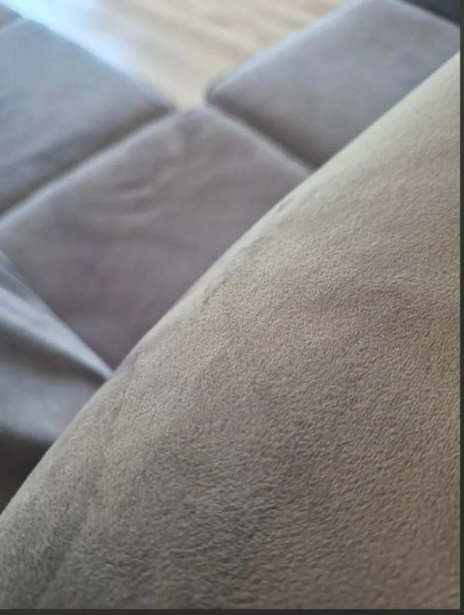 Modern Grey Velvet Corner L-Shape Sofa - Image 4