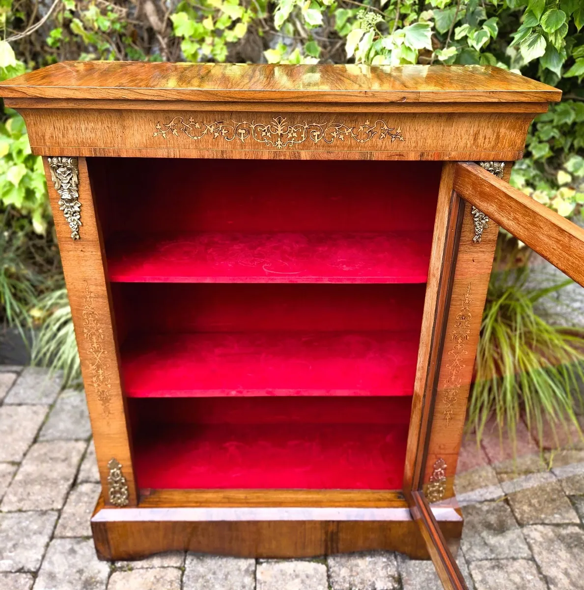Victorian Burr Walnut Cabinets- Circa 1880 - Image 3
