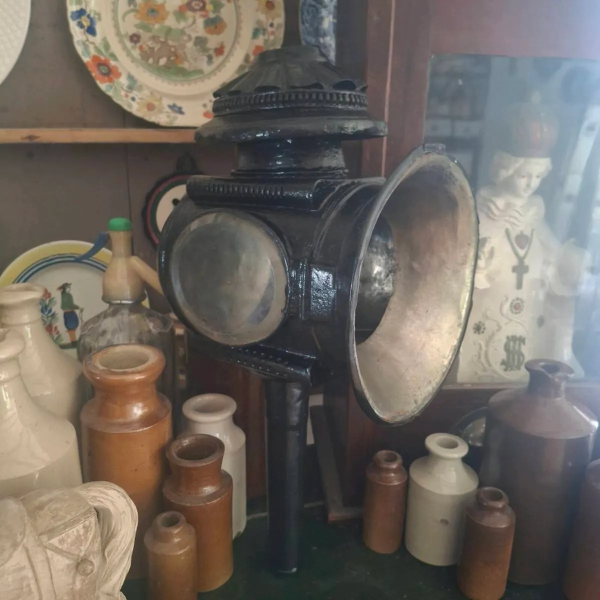 Antique French Carriage Lantern - Image 1