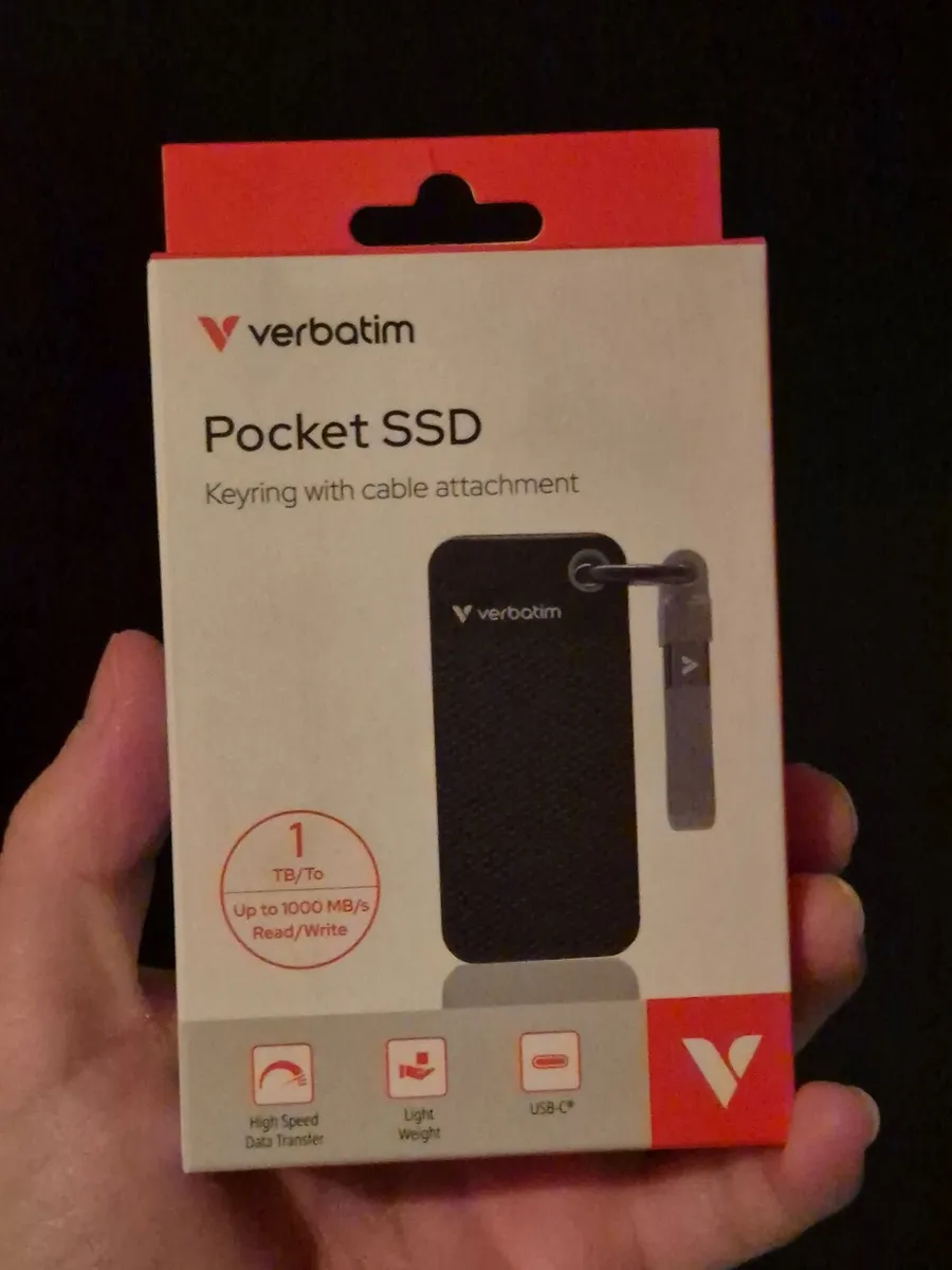 Verbatim Pocket SSD, 1TB, NEW - Image 3