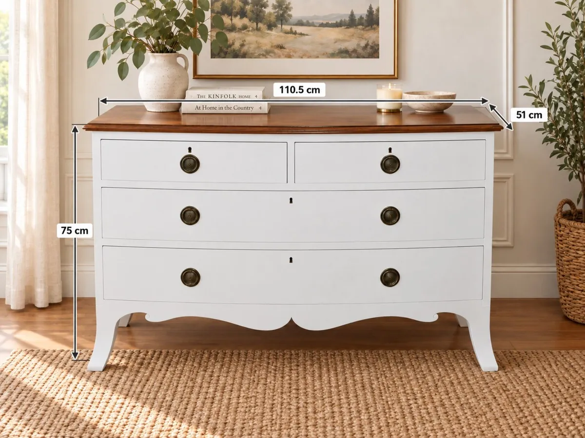 Elegant French-Style 3-Drawer Chest – Solid Wood - Image 1