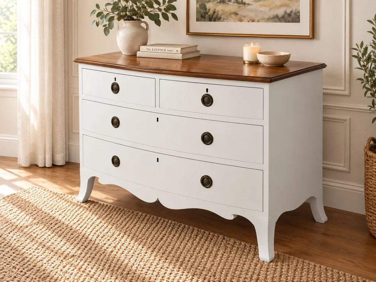 Elegant French-Style 3-Drawer Chest – Solid Wood - Image 2