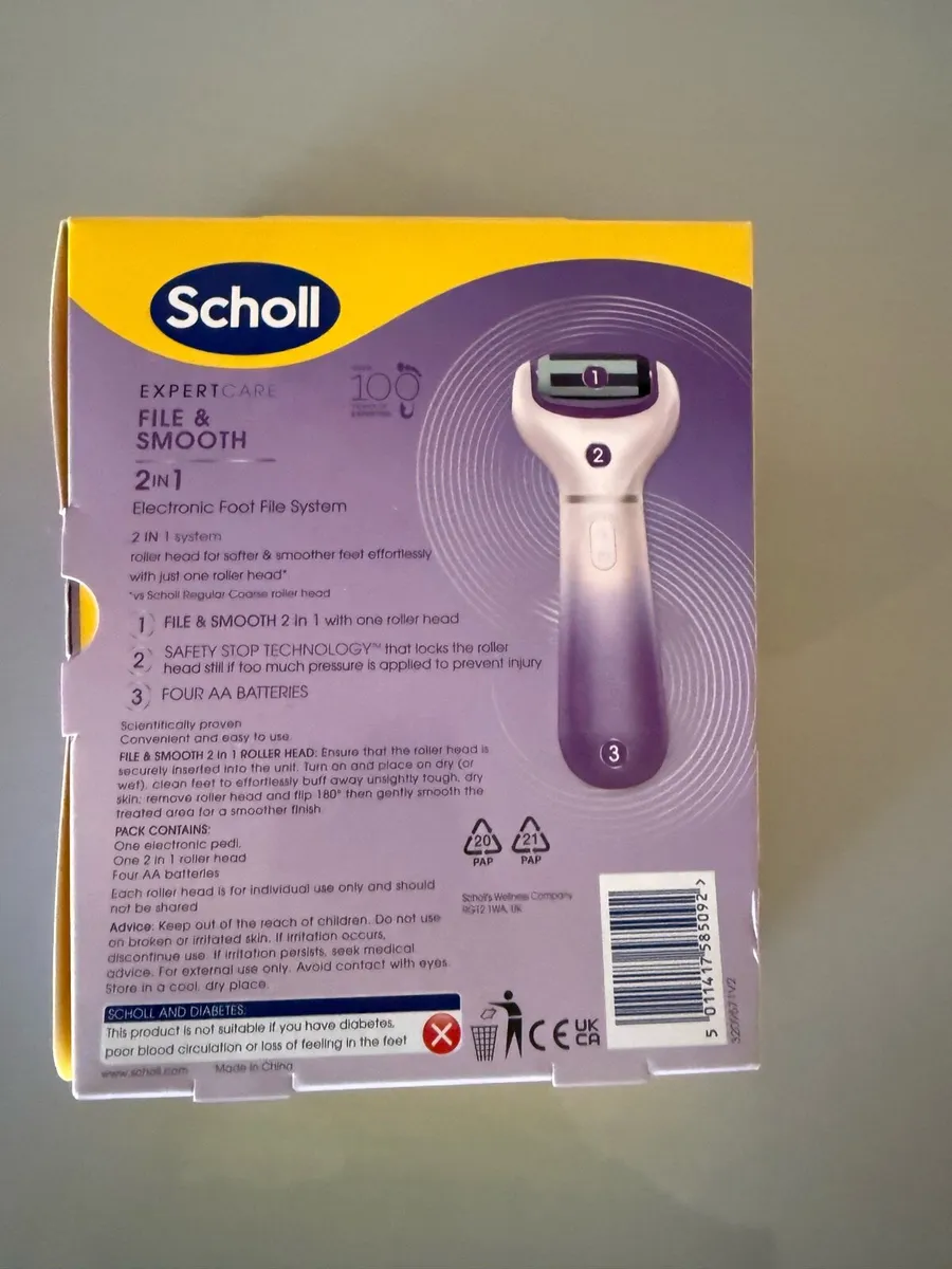 New Scholl electric foot file - Image 3
