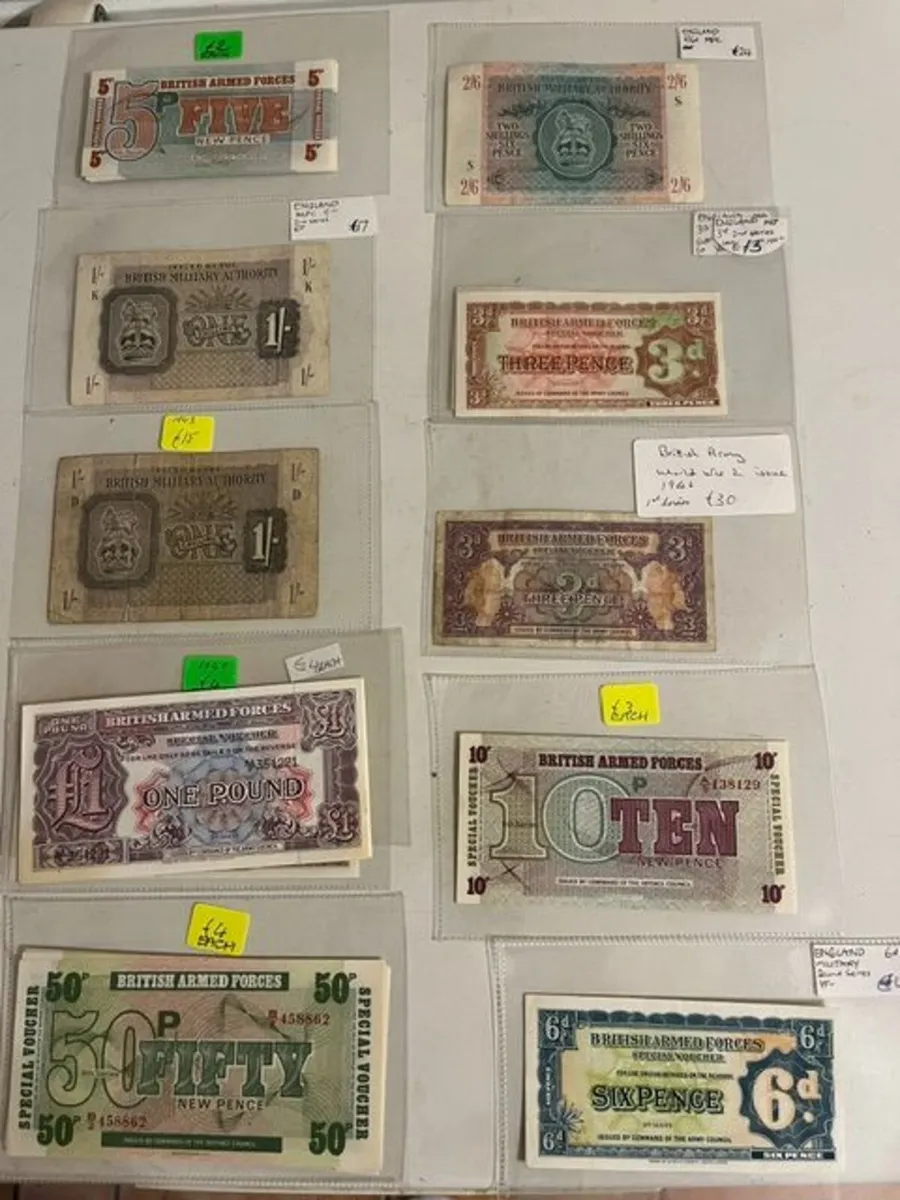 British Armed Forces Banknotes - Image 1