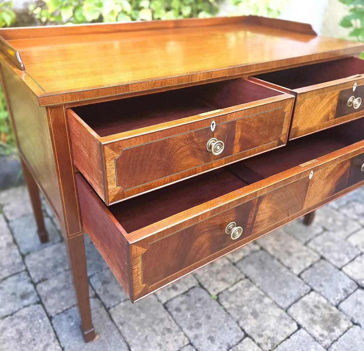 Edwardian Mahogany Hall Table- Circa 1905 - Image 3