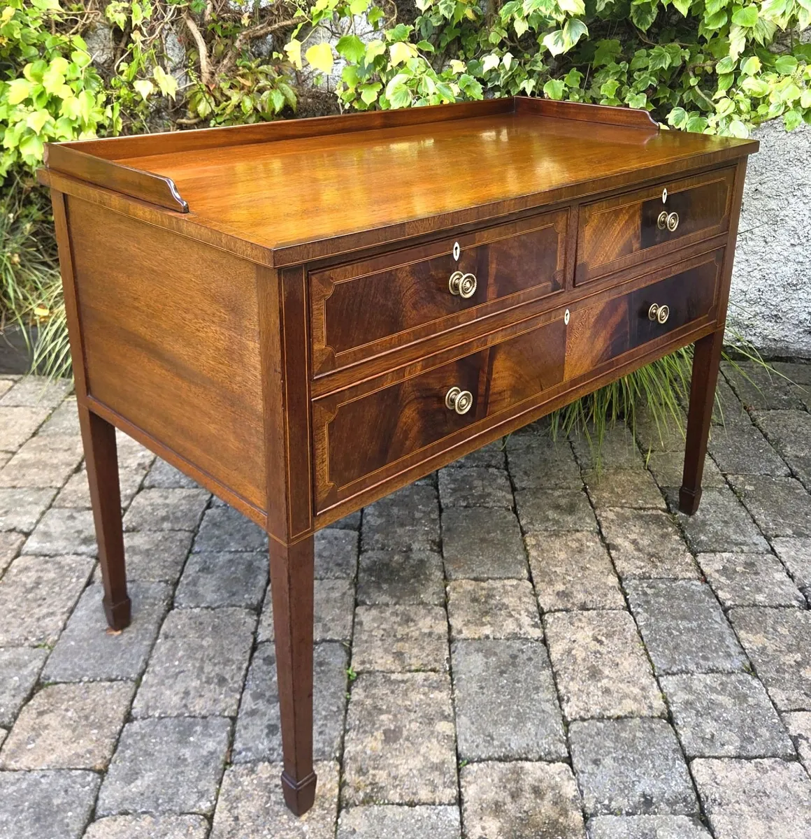 Edwardian Mahogany Hall Table- Circa 1905 - Image 4