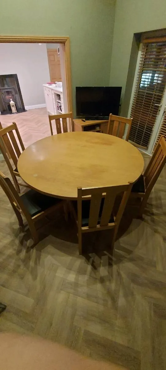 FREE Round Dining Table + 6 Chairs - Image 2