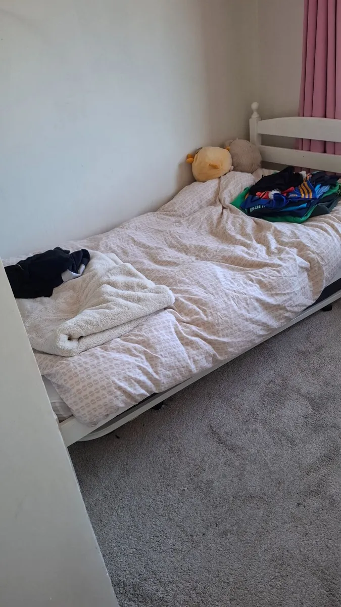 Single trundle bed with mattress - Image 2