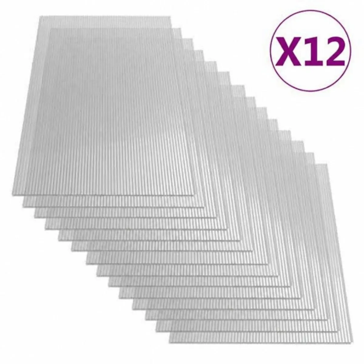 12 Polycarbonate sheets 1500mm x 700mm - Image 1