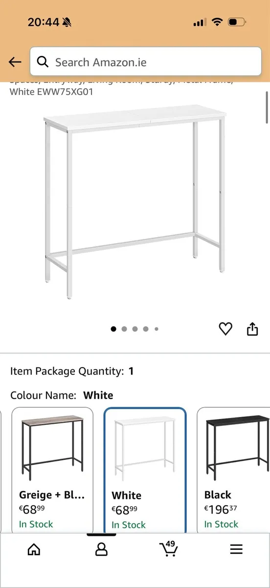 White console table - Image 2