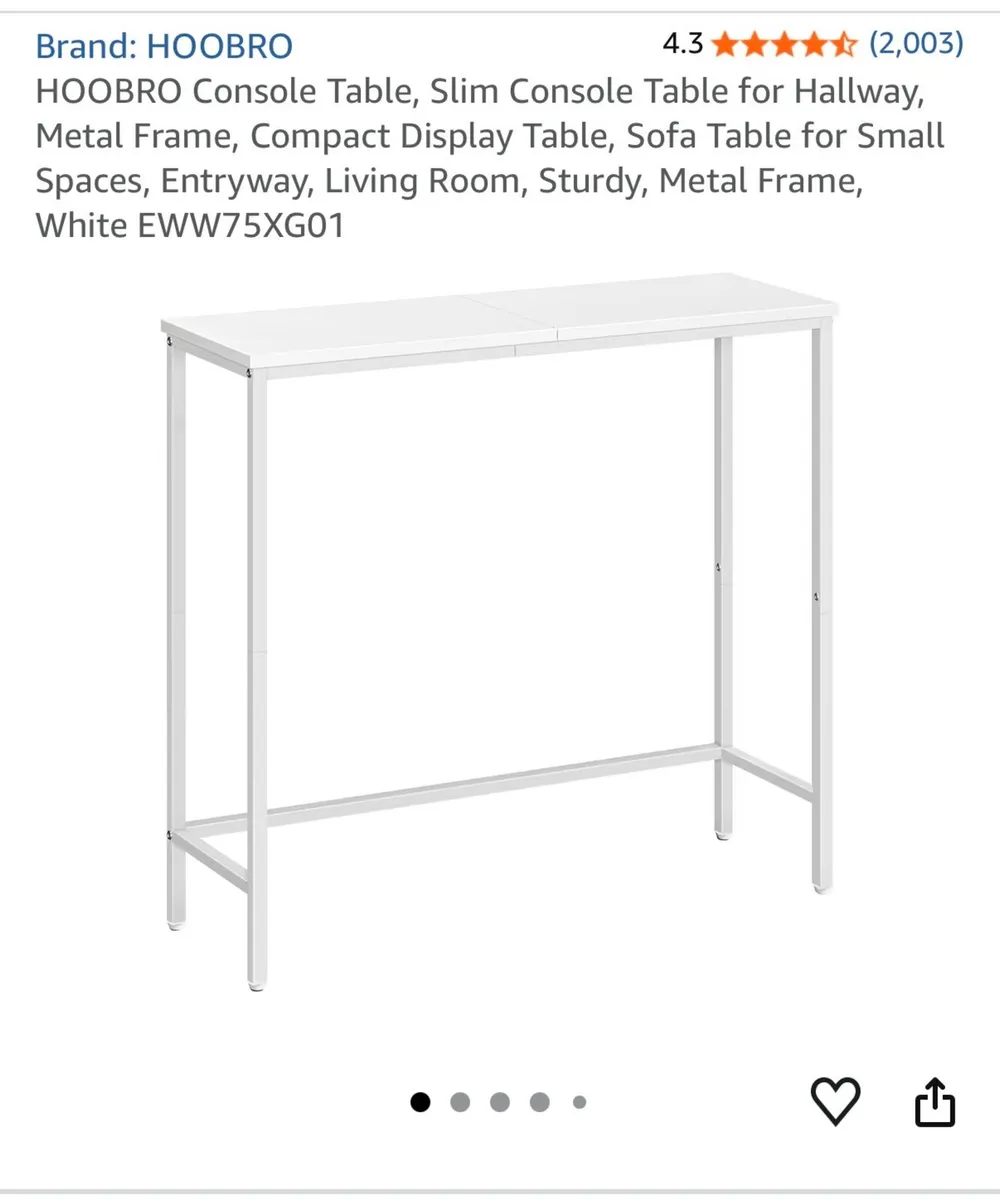 White console table - Image 1