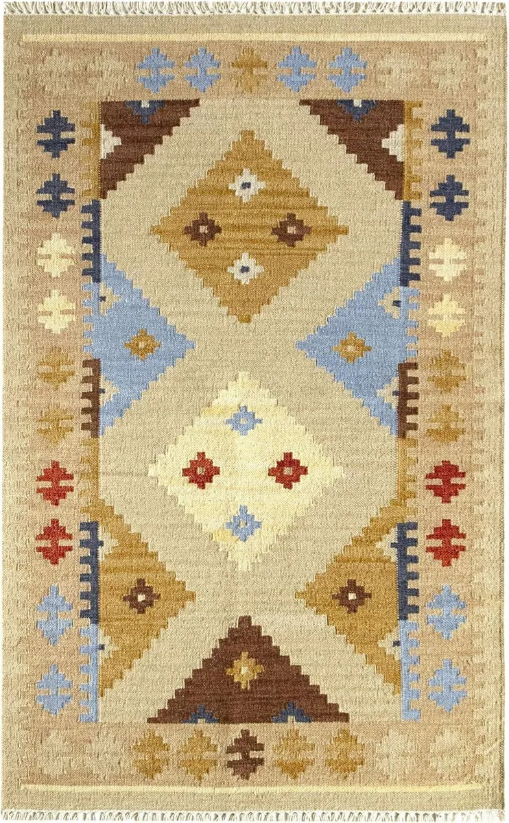Kilim Lori Rug with Modern Design - Image 3