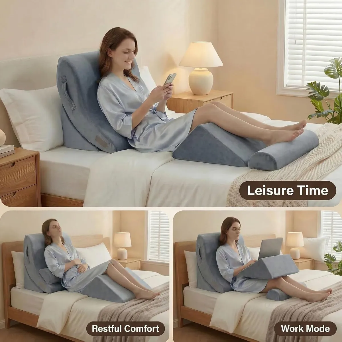4pcs Orthopaedic Bed Wedge Pillow Set Post Surgery - Image 2
