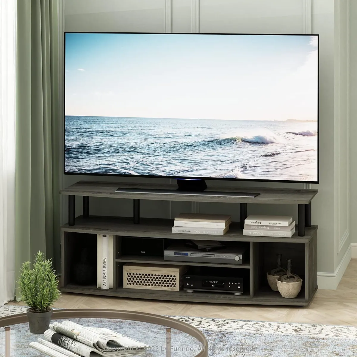 TV Stand Large Entertainment Centre Console for Up - Image 3