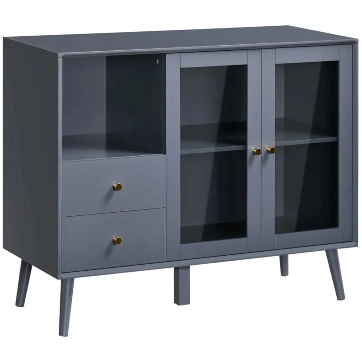 Sideboard Buffet, Storage Cabinet with Drawers, Op - Image 1