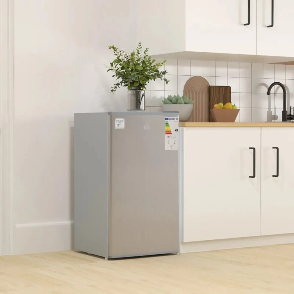 91 Litre Freestanding Under Counter Fridge Freezer - Image 1
