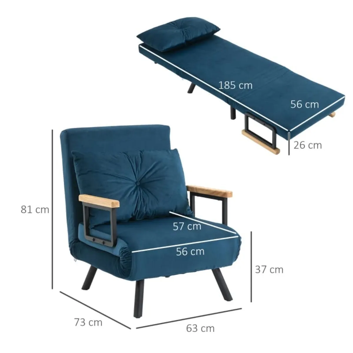 Relax chair in Scandinavian design, recliner, read - Image 2