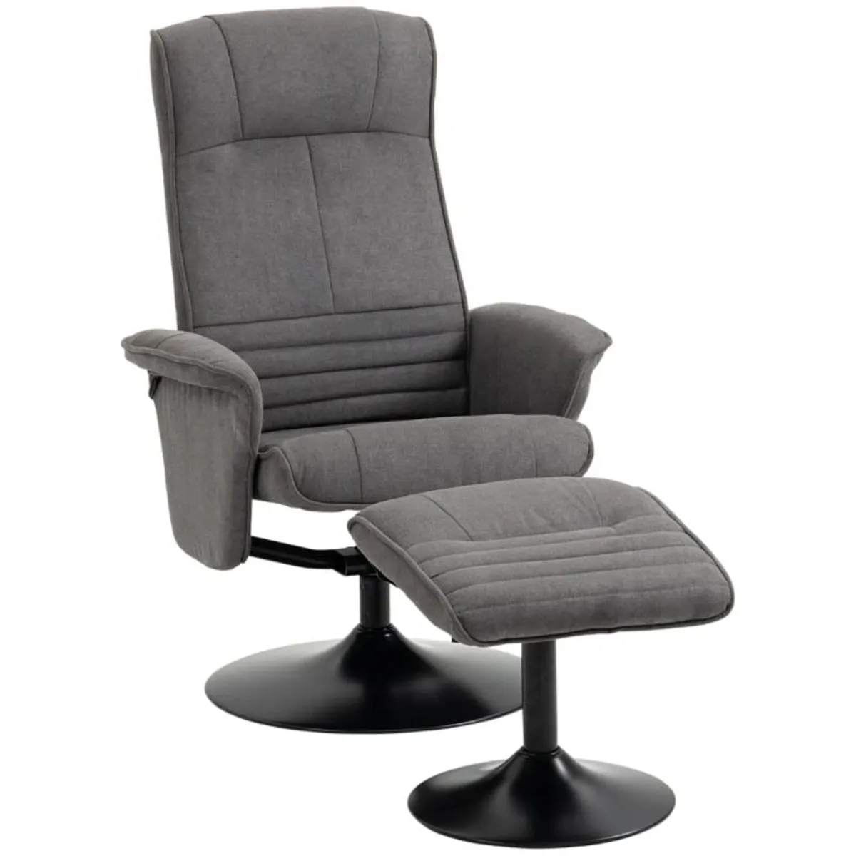 Recliner with Footstool, Adjustable Backrest, 69 c - Image 3
