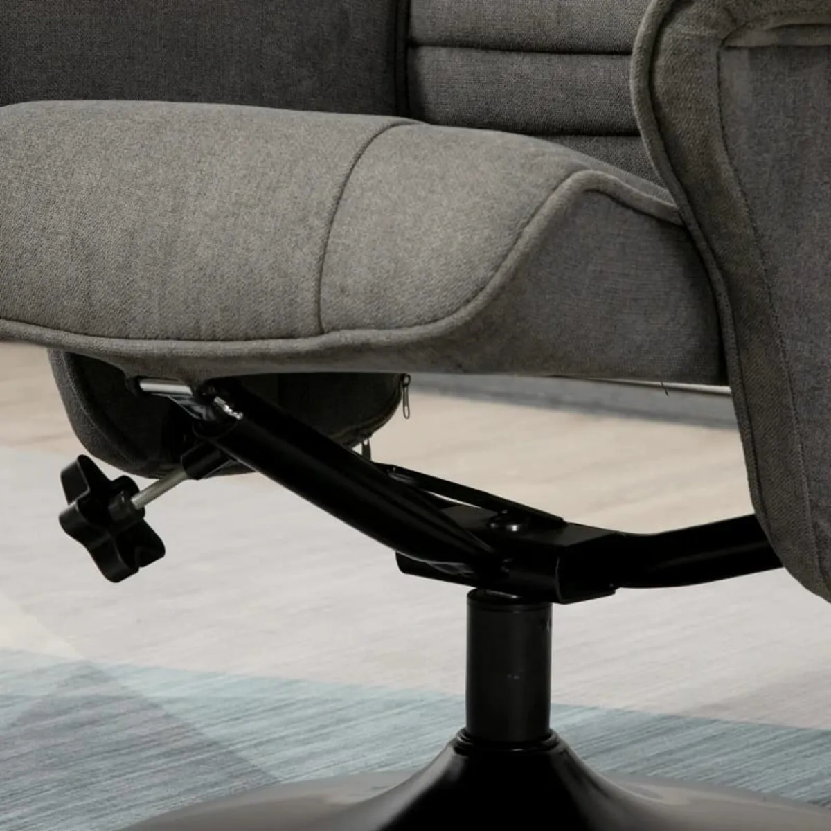 Recliner with Footstool, Adjustable Backrest, 69 c - Image 4