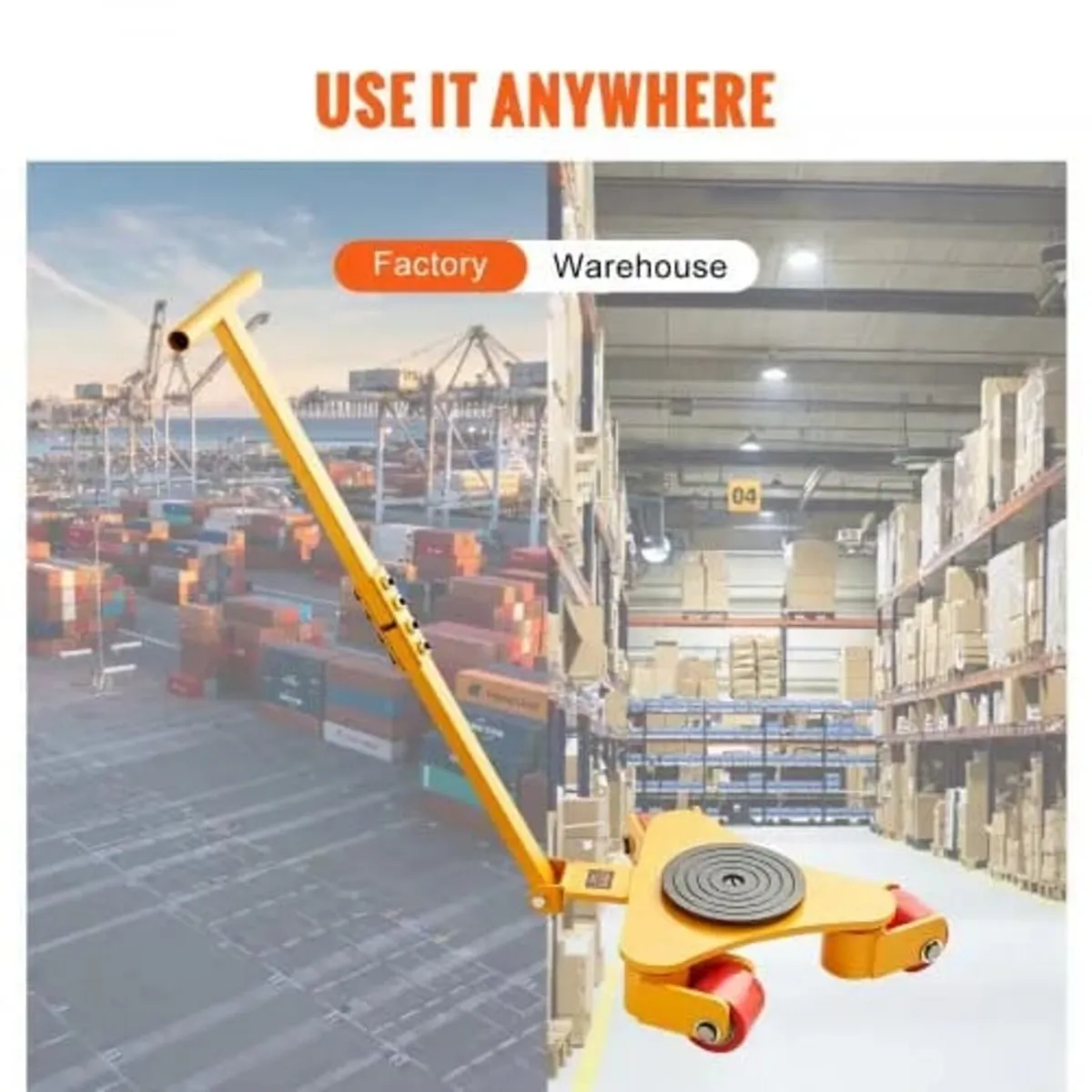 Machinery Skate Dolly, 6614 LBS/3T Industrial Mach - Image 2