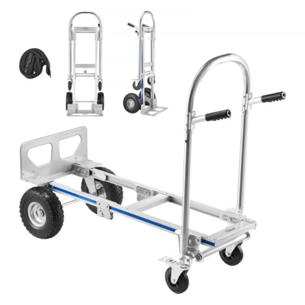2 in 1 Hand Truck, 453.6 kg Load Capacity for 4-Wh - Image 1