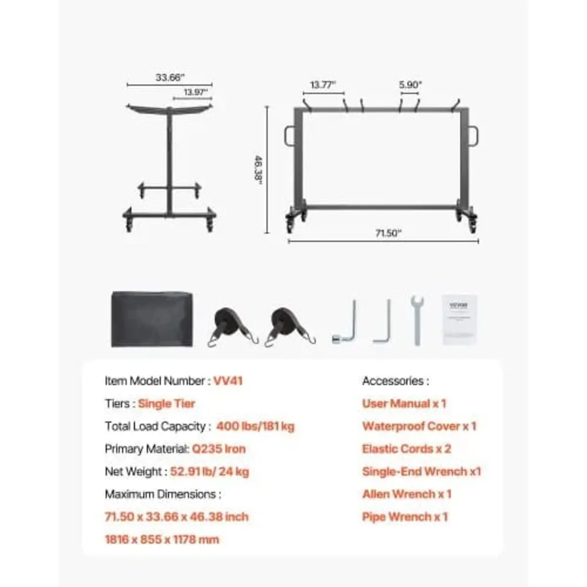 Folding Chair Rack, 400 LBS Capacity, Heavy-duty C - Image 3