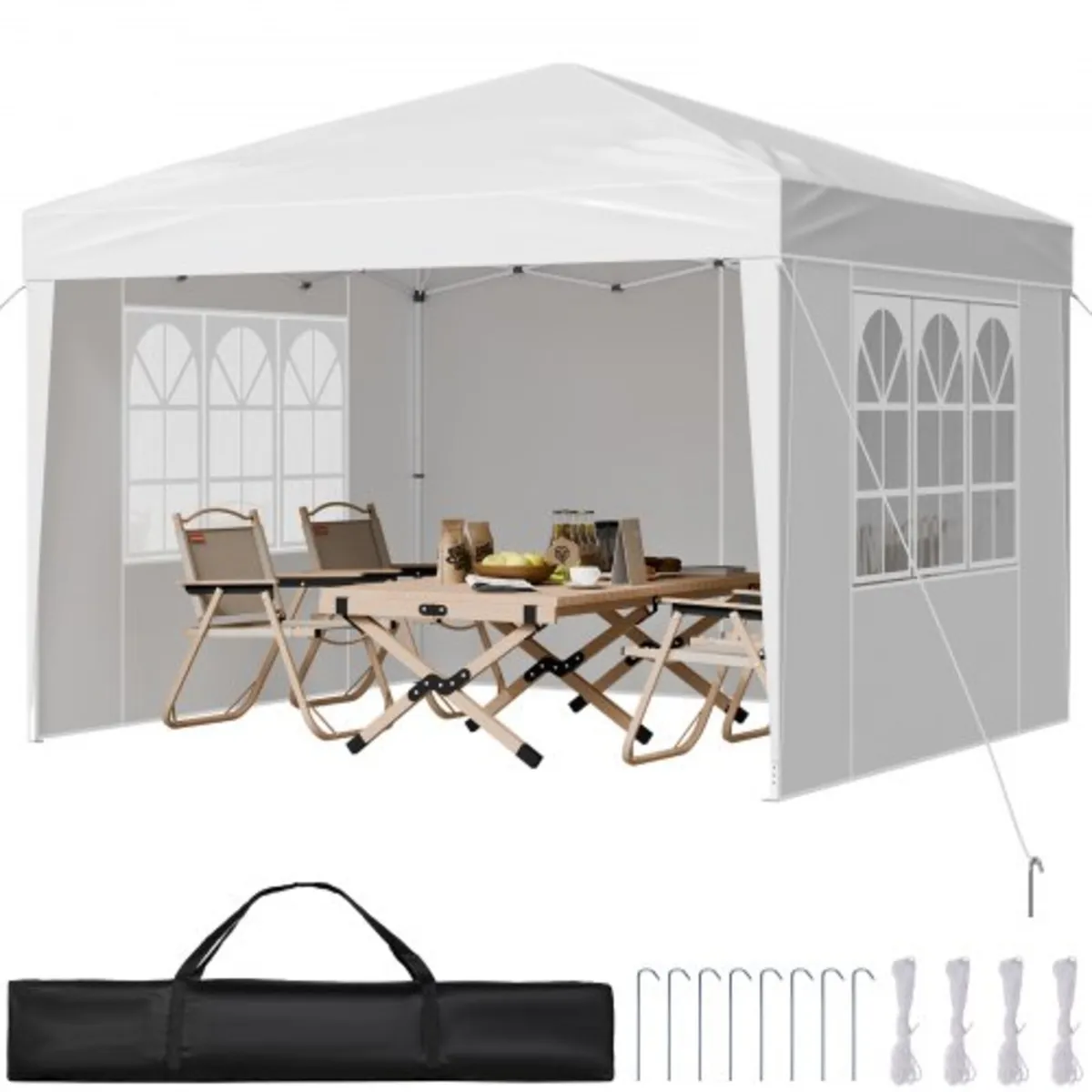 Pop Up Canopy, 2.95 x 2.95 m Instant Canopy Portab - Image 1