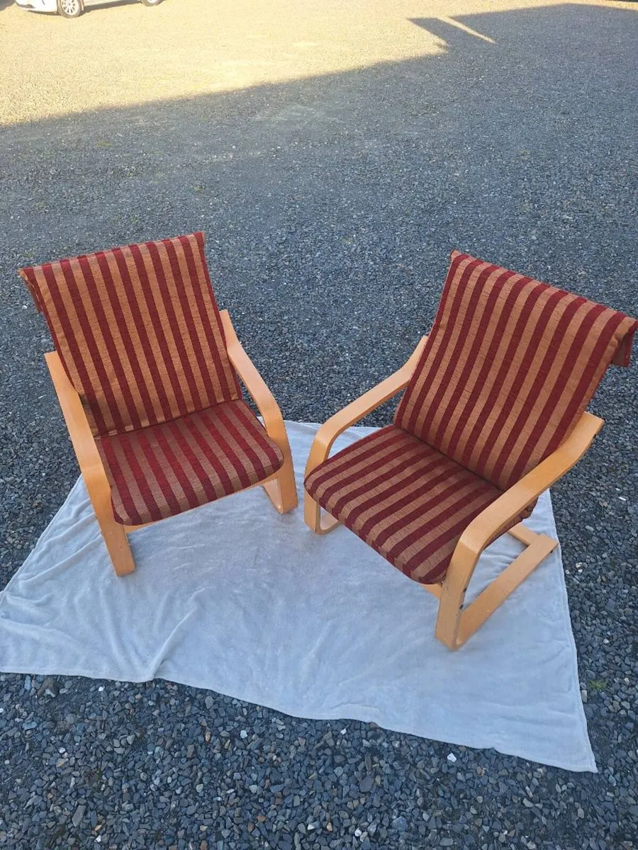 Pair of IKEA POÄNG Armchairs – Great Condition - Image 1