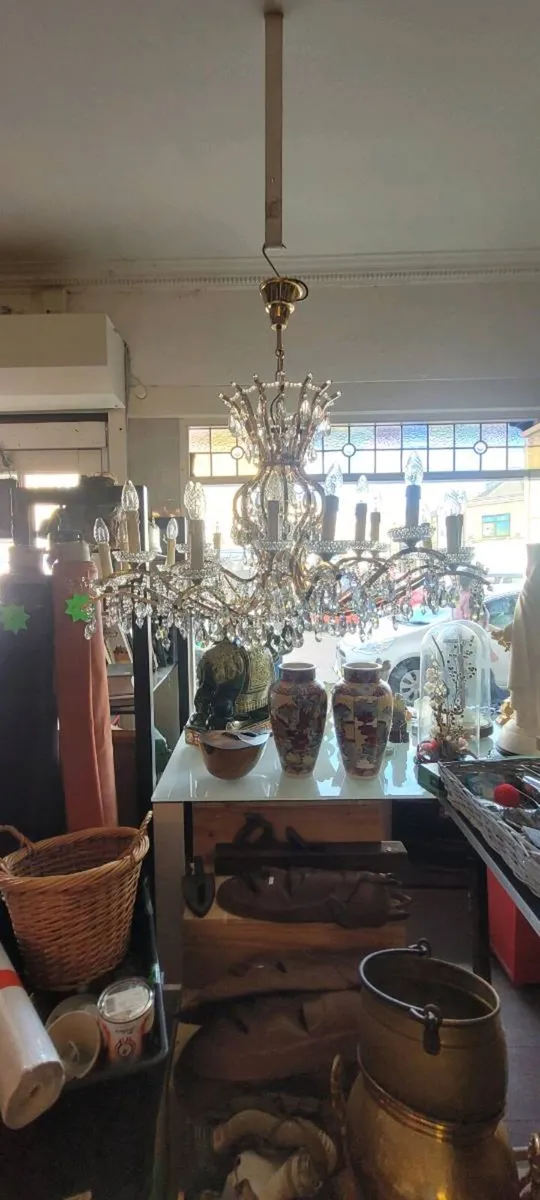 Large French crystal chandalier - Image 1
